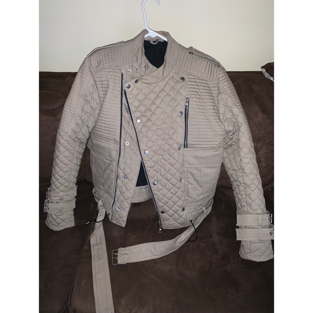 Balmain Quilted Biker Jacket